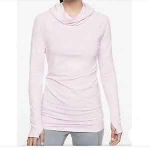 Athleta Essence Hooded Tunic Cowl Neck in Simply Lilac Size Medium
